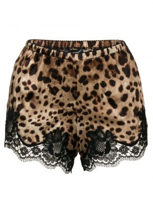 Shorts mit print mit leopardenmuster Dolce & Gabbana braun