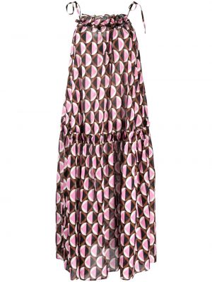 Kleid mit print mit rüschen Cynthia Rowley