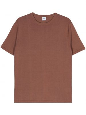 T-shirt en tricot avec manches courtes Aspesi marron