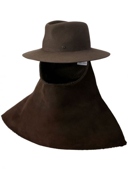 Cepure ar kapuci Maison Michel brūns