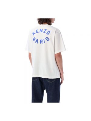 Koszulka z nadrukiem oversize Kenzo biała