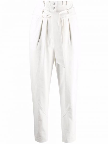 Pantalones ajustados de cintura alta Iro blanco