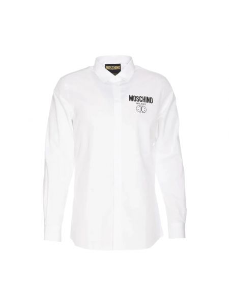 Koszula klasyczna Moschino biała
