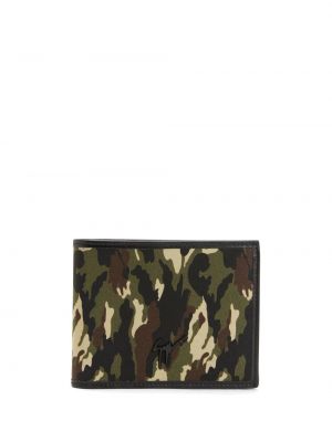 Portafoglio con stampa camouflage Giuseppe Zanotti nero