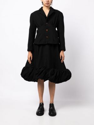 Midi sukně Comme Des Garçons černé
