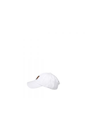 Haftowana czapka Maison Kitsune biała