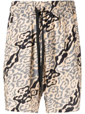 Bermuda kratke hlače s potiskom z leopardjim vzorcem Vision Of Super