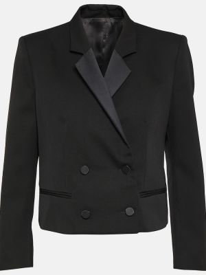 Volnena ukrojena obleka Isabel Marant črna