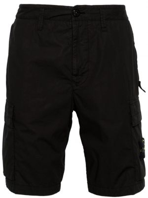 Pantaloni scurți cargo Stone Island negru