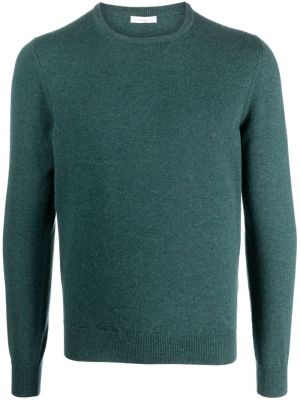 Kašmírový sveter s okrúhlym výstrihom Malo zelená