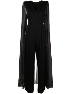 Ολόσωμη φόρμα σε φαρδιά γραμμή Karl Lagerfeld μαύρο