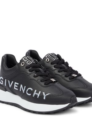 Кожени маратонки Givenchy черно