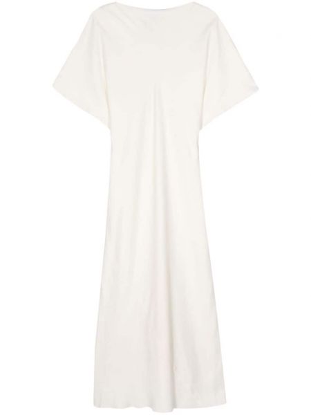 Satynowa sukienka midi Róhe biała