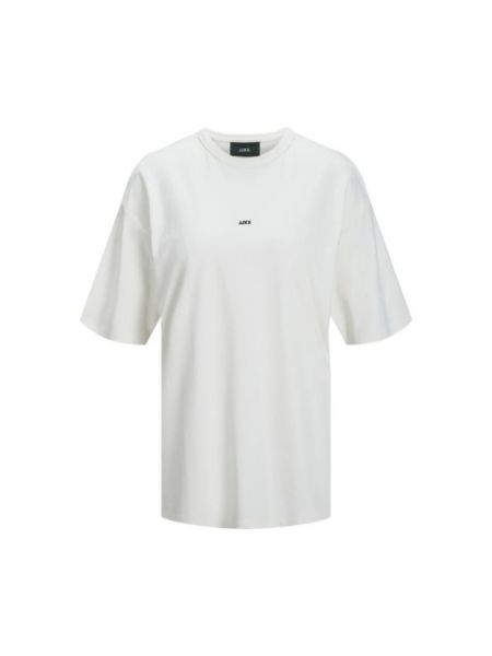 Biała koszulka bawełniana Jack & Jones