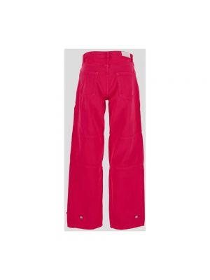 Spodnie relaxed fit Icon Denim różowe