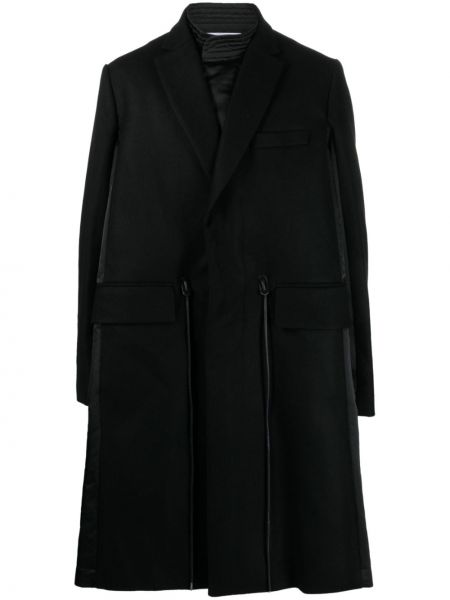 Cappotto di lana Sacai nero