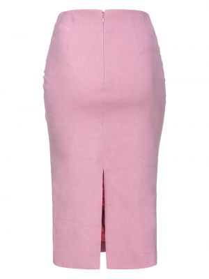 Asymetrické midi sukně Pinko růžové