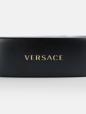 Oversize слънчеви очила Versace черно