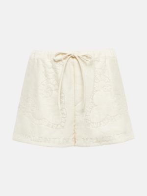 Pantaloncini di cotone Valentino beige