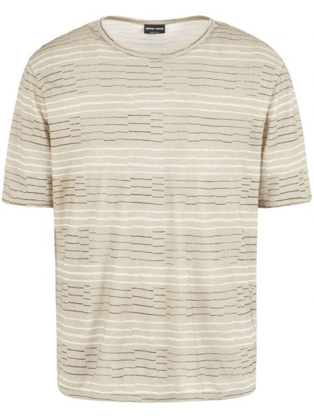 Leinen t-shirt Giorgio Armani