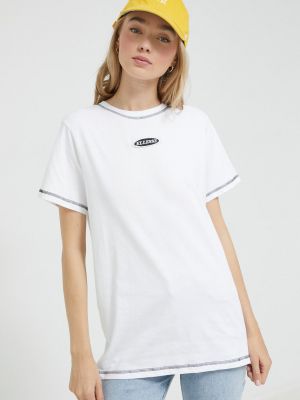 Bavlněné tričko Ellesse bílé