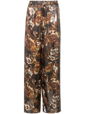 Hose mit print ausgestellt Acne Studios braun