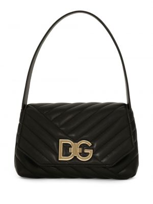 Кожени чанта през рамо с катарама Dolce & Gabbana