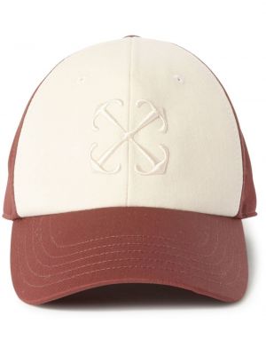 Cappello con visiera ricamato Off-white bianco