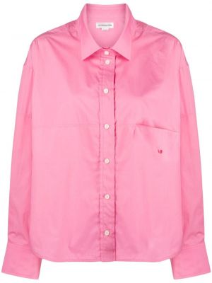 Košile s výšivkou Victoria Beckham růžová