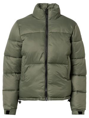 Nylónová priliehavá zimná bunda na zips Schott Nyc - khaki