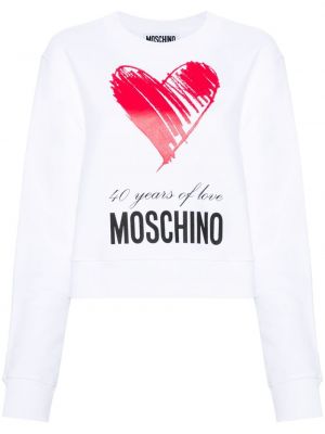 Sweatshirt aus baumwoll mit print Moschino