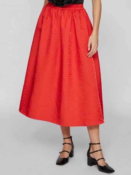 Красная юбка миди Vila