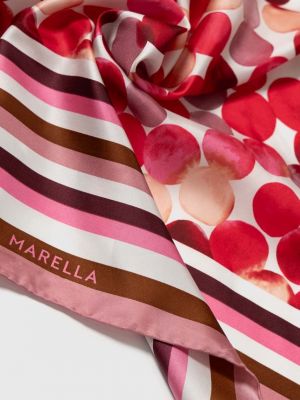 Jedwabna chusta Marella różowa
