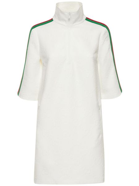 Vestido de tela jersey de tejido jacquard Gucci