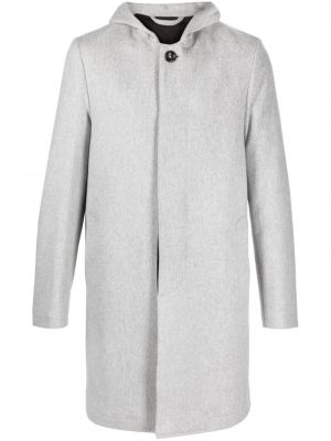 Vlněný kabát Luigi Bianchi Mantova šedý