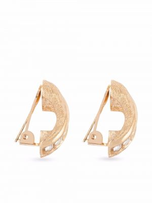Boucles d'oreilles à imprimé à boucle en cristal Christian Dior