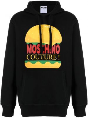 Pullover с принт Moschino черно