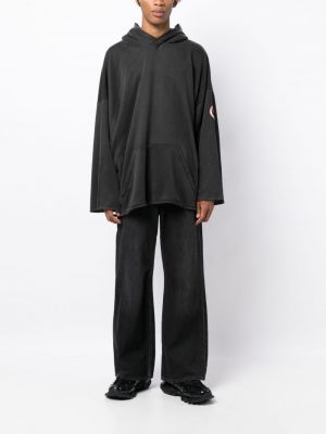 Bluza z kapturem z nadrukiem Doublet czarna