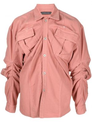 Bavlnená košeľa Y/project ružová