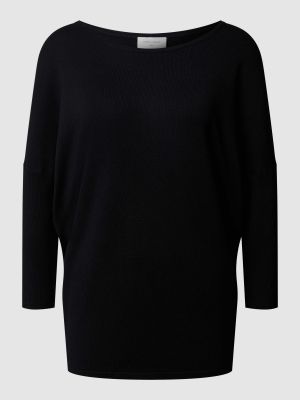 Dzianinowy sweter w jednolitym kolorze Free/quent czarny