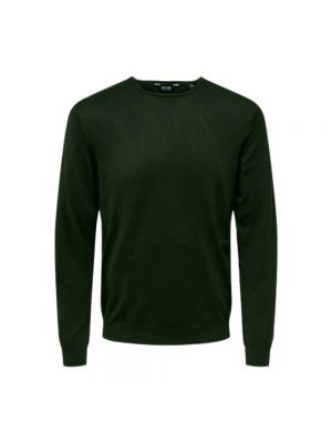 Dzianinowy sweter Only & Sons zielony