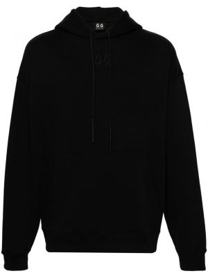 Bluza z kapturem bawełniana z nadrukiem 44 Label Group czarna