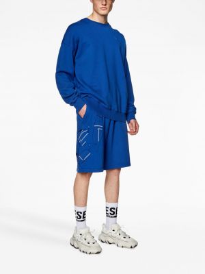 Zerrissene shorts aus baumwoll Diesel blau