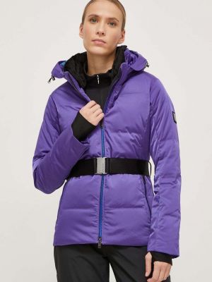 Пухова гірськолижна куртка Descente фіолетова