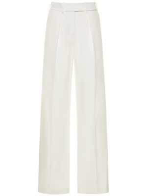 Rovné kalhoty s vysokým pasem Alexandre Vauthier bílé