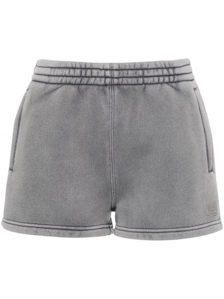 Shorts avec applique Alexander Wang gris