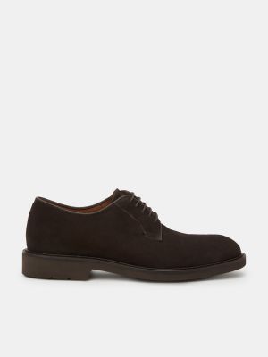 Замшевые туфли на шнуровке Lottusse коричневые