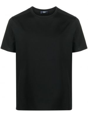T-shirt en coton avec manches courtes Herno noir