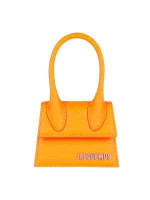 Кожаная сумка через плечо Jacquemus оранжевая