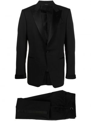 Svilena ukrojena obleka Tom Ford črna